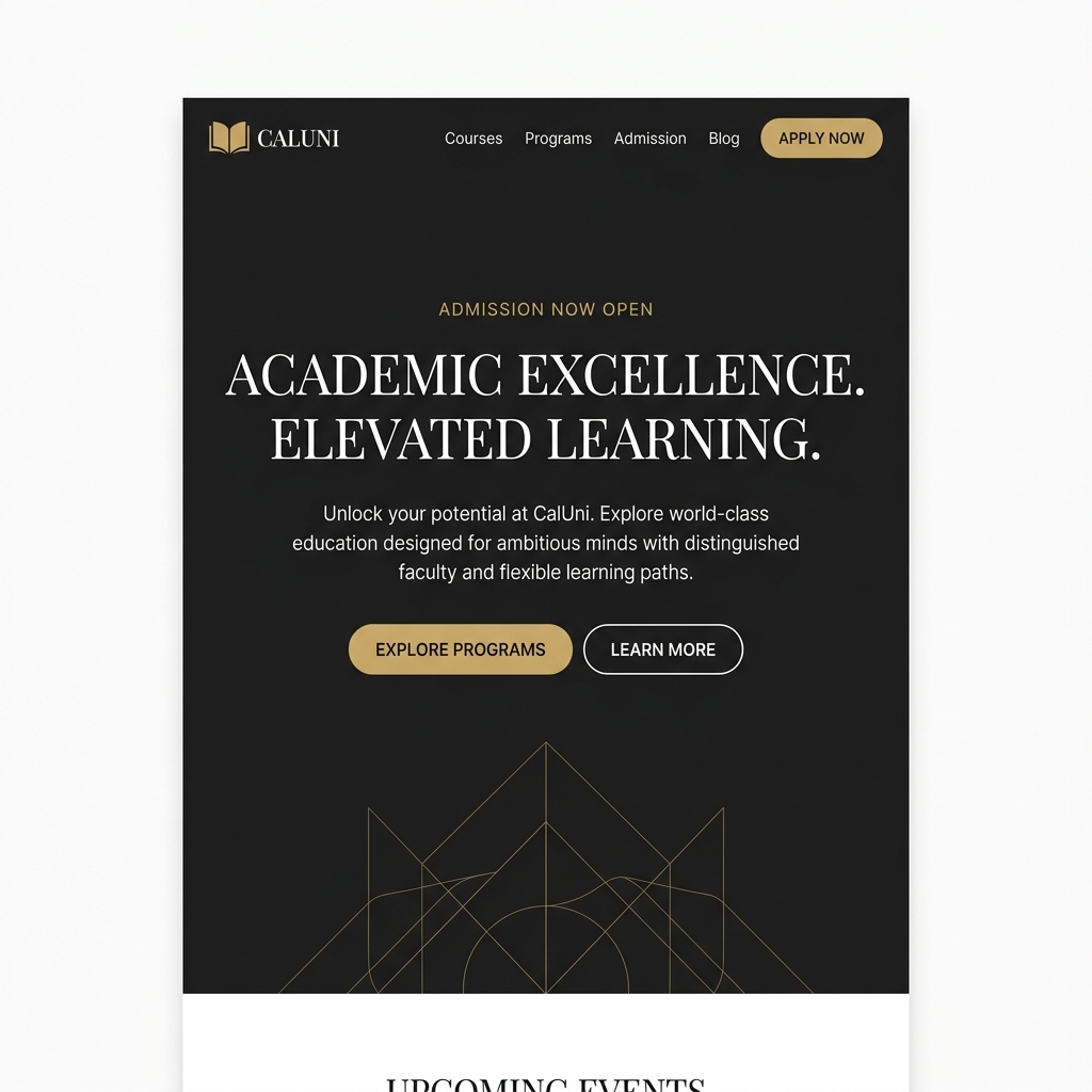 Landing Page CalUni
