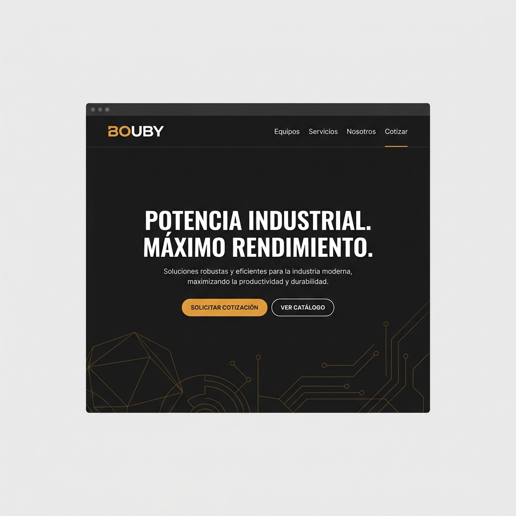 Web Corporativa Bouby Maquinarias